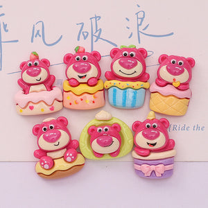 Strawberry bear Charms