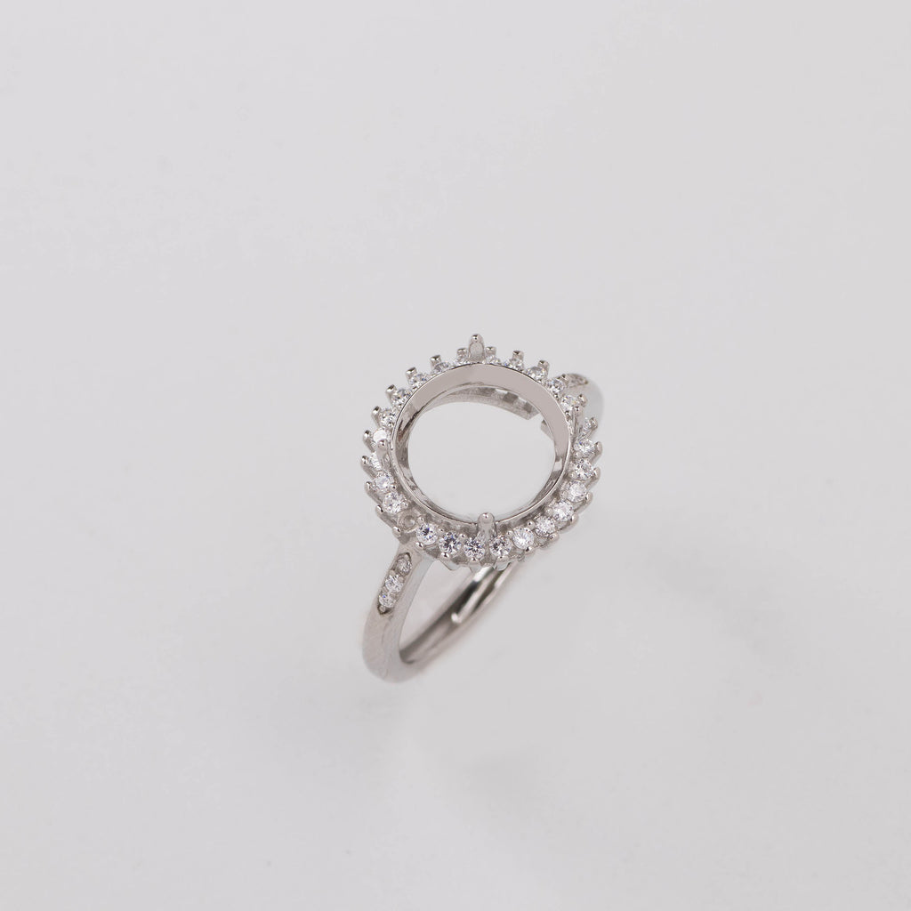 Sterling silver Adjustable ring holder jewelry Diy