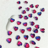 20pcs Gradient heart nail Charms