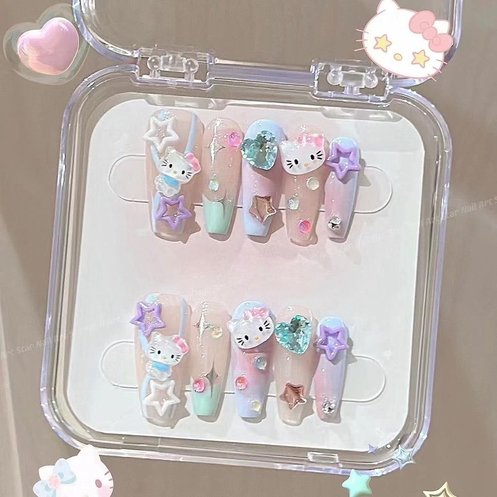 NO.218 Amourwa custom cartoon handmade nails