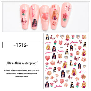 Barbie Nail Sticker Charms