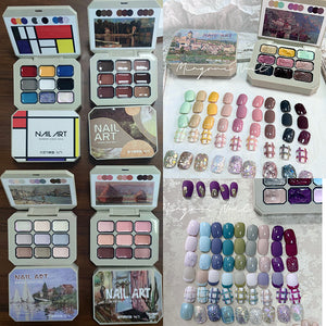 Solid Nail Gel Art palette
