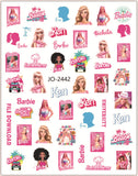 Barbie Nail Sticker Charms