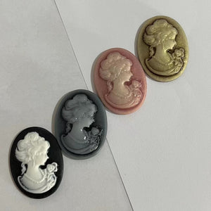 Elegant Lady Head DIY Charms
