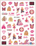 Barbie Nail Sticker Charms