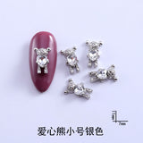 10 Pacs bear diy nail decoration accessories manicure tool charms