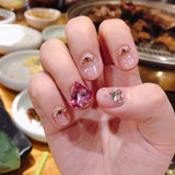 30Pacs heart diamond diy nail decoration accessories manicure tool