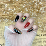 NO.71 Amourwa customT Type Nail Long-lasting Resuable Press On Nail