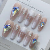 NO.90 Amourwa customT Type Nail Long-lasting Resuable Press On Nail