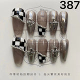NO.59Amourwa customT Type Nail Chrome Long-lasting Resuable Press On Nail