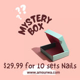 Mystery Box Randomly 10 Packs Press on nails 24PCS Nails