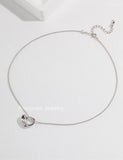 Amourwa Silver Necklace Handmade Jewelry