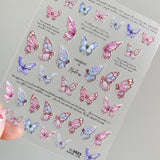 5D Butterfly Nail Sticker Charms