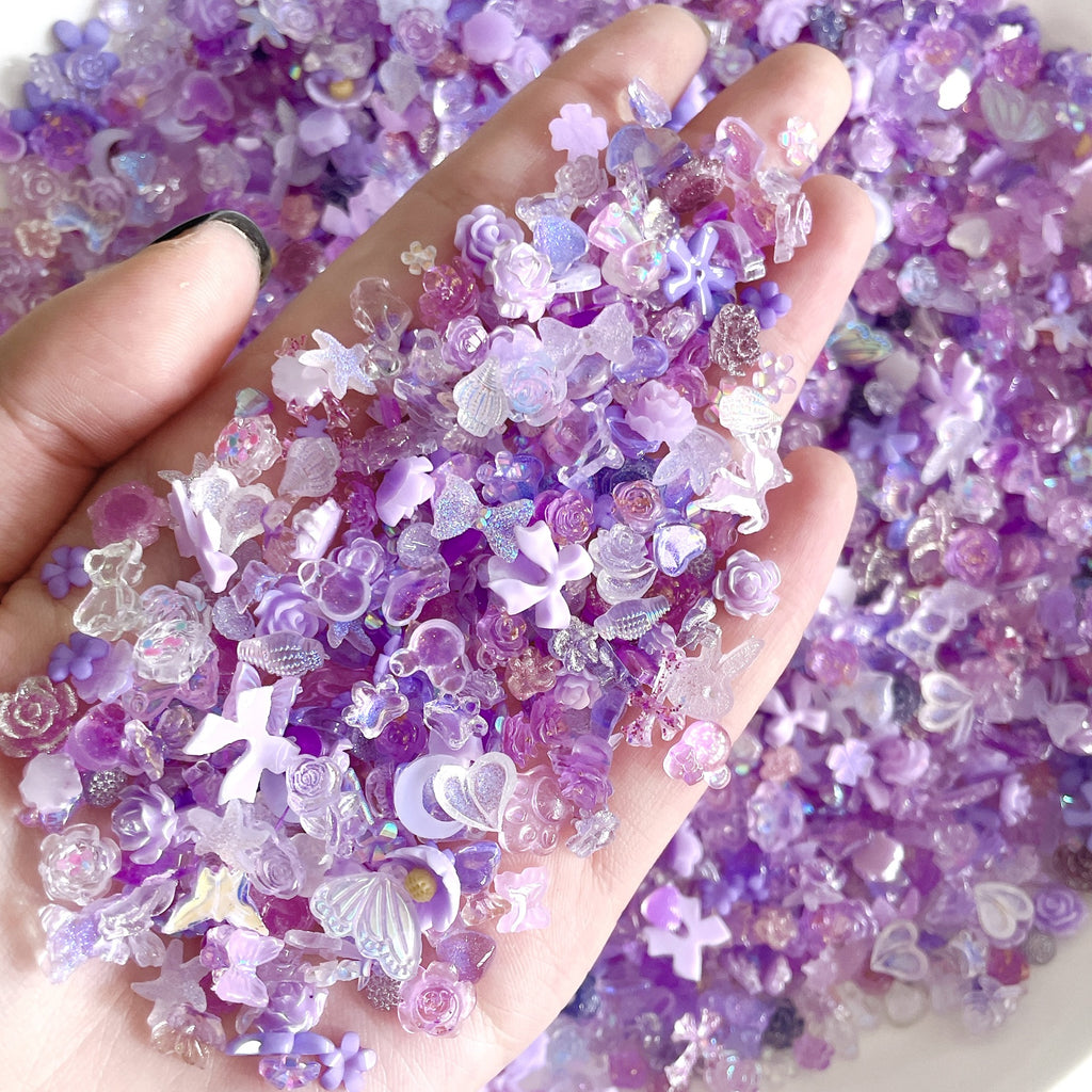 Violet Island Resin Charms