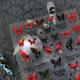 5D Butterfly Nail Sticker Charms