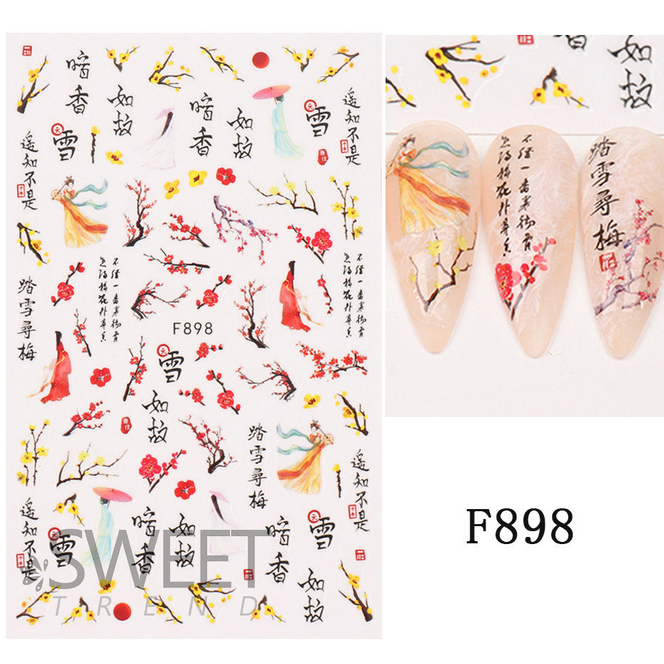 Traditional Chinese Stickers Charms