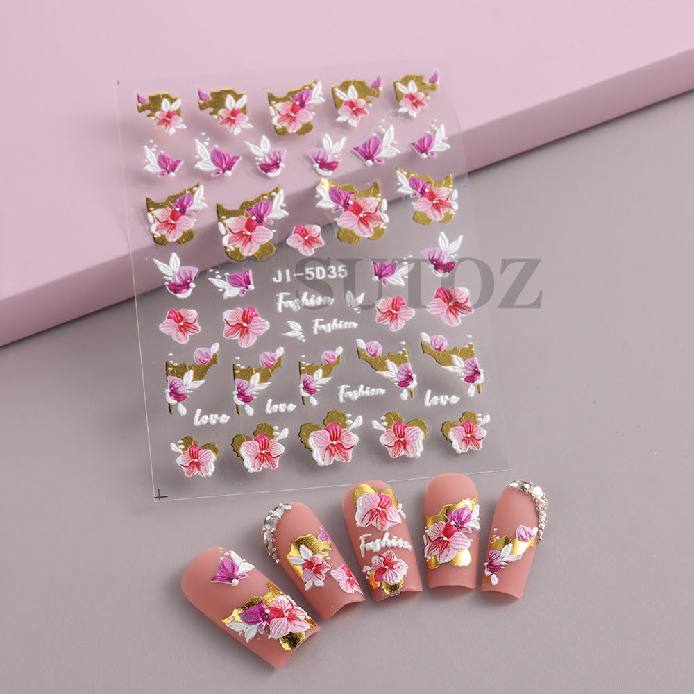 new flower stickers charms