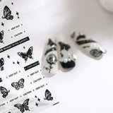 Black Butterfly Sticker Charms