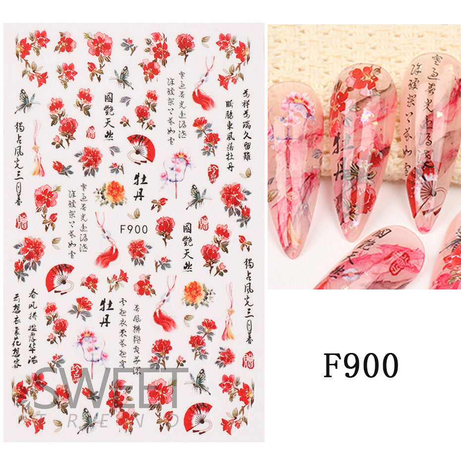 Traditional Chinese Stickers Charms