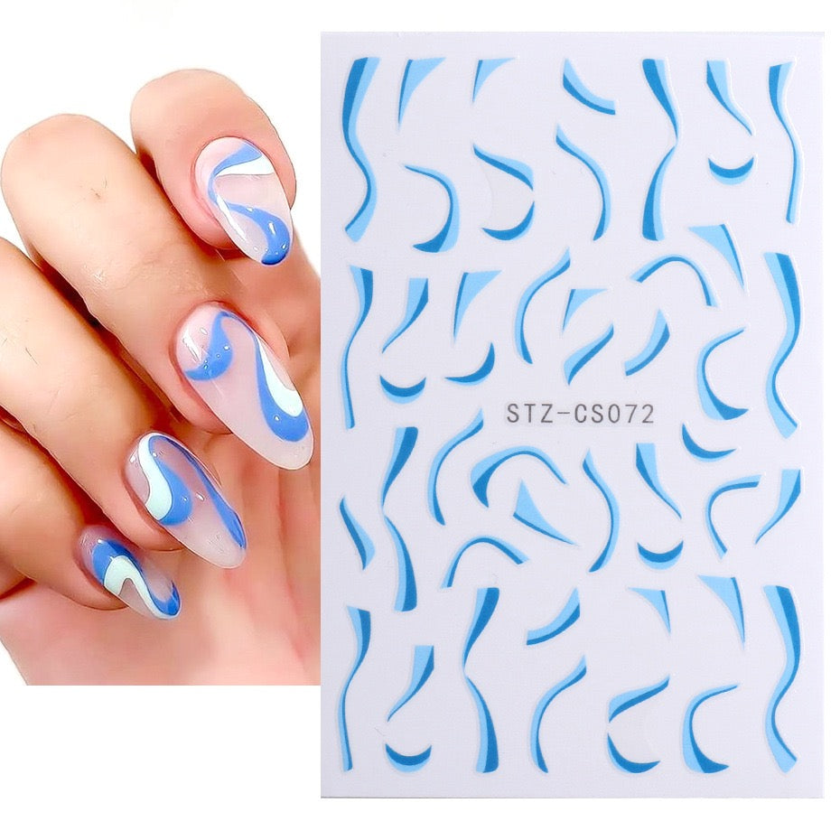 Flat Liner Nail Sticker Charms