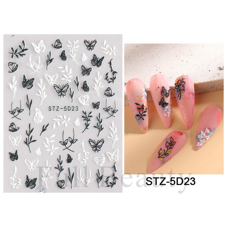 Mix Flowers Stickers Charms Collection (8*6cm)