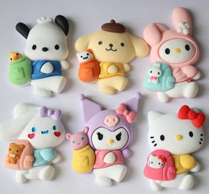 Hello kitty &sanrio Resin Charms（5.5cm）