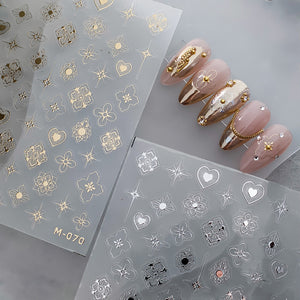 Vintage Parttern Sticker Charms