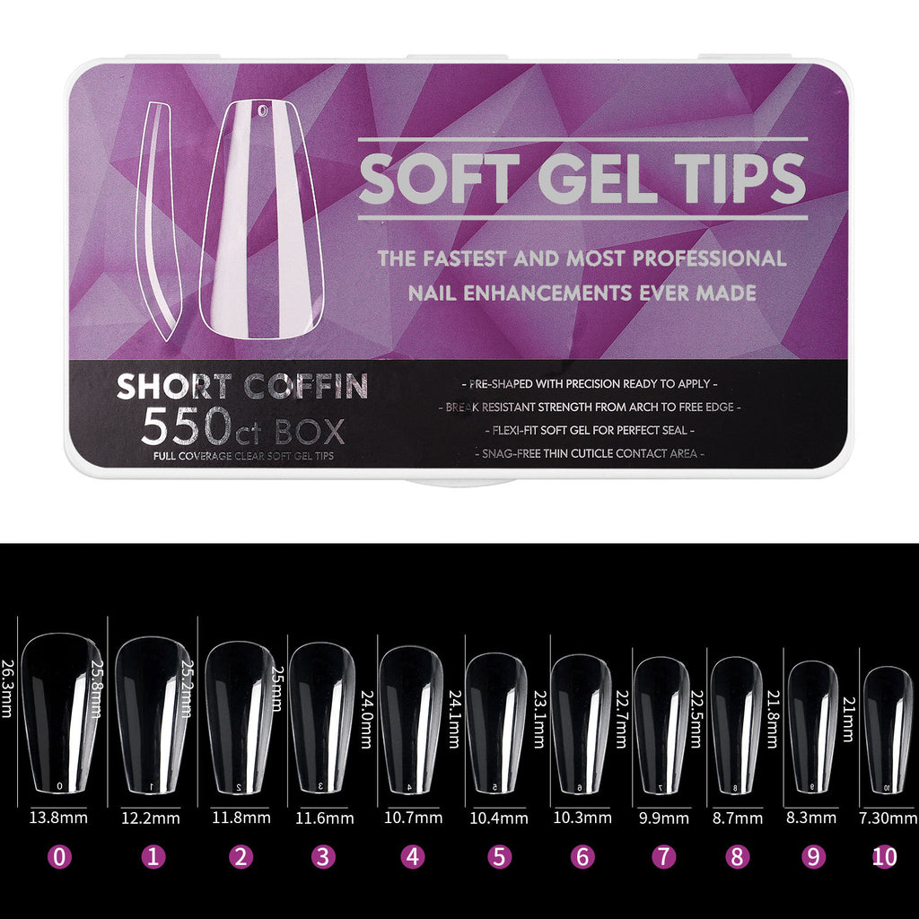 500ct Gel Nail tips tools