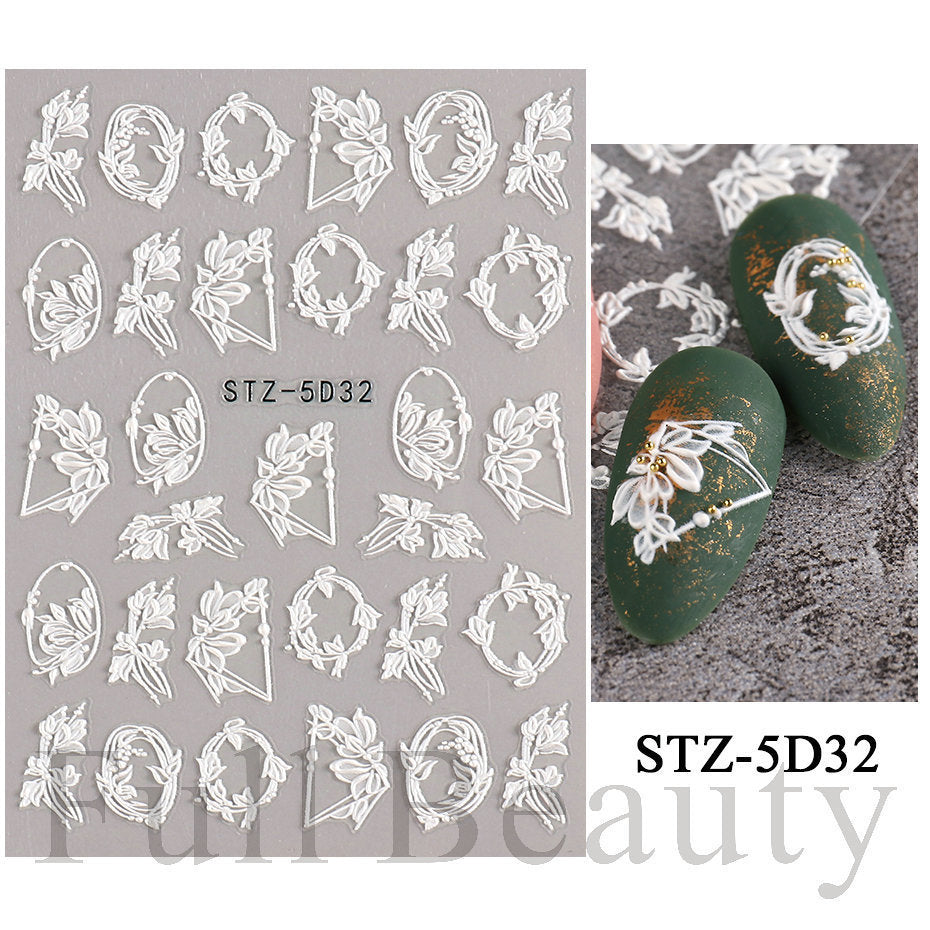 Mix Flowers Stickers Charms Collection (8*6cm)