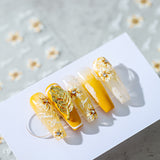 Yellow Flower Nail Sticker Charms