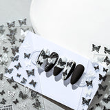5D Black Butterfly Nail Sticker Charms2