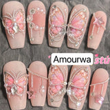 NO.121 Amourwa custom Handmade Nails