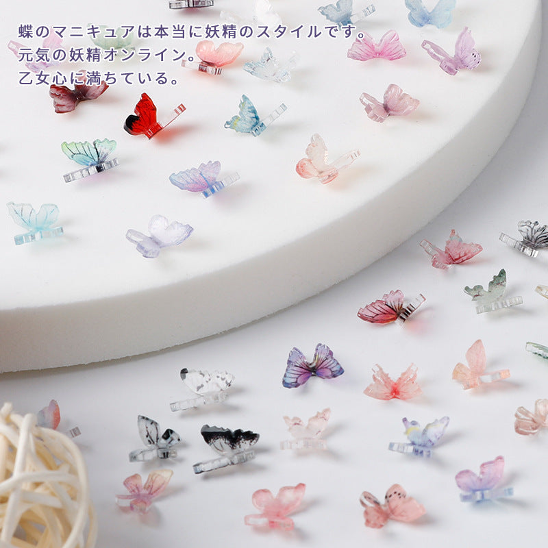Butterfly Resin diy nail accessories manicure tool charms